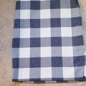 Banana Republic Navy Gingham Pencil Skirt